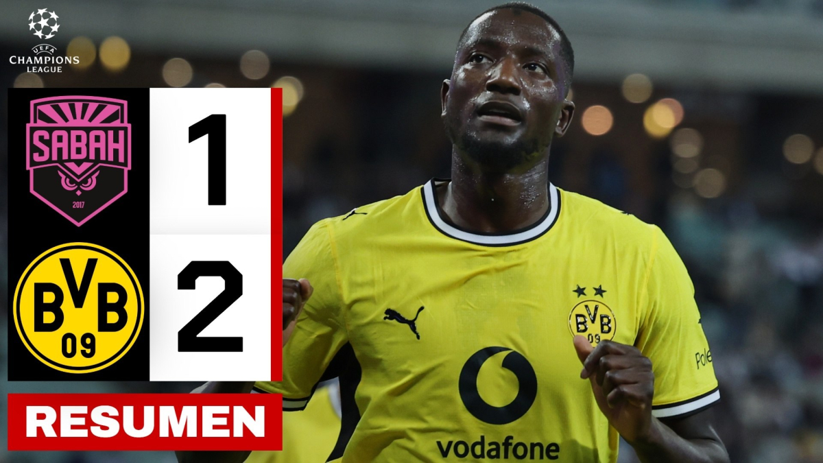  Sabah Baku 1-2 Borussia Dortmund | Resumen 