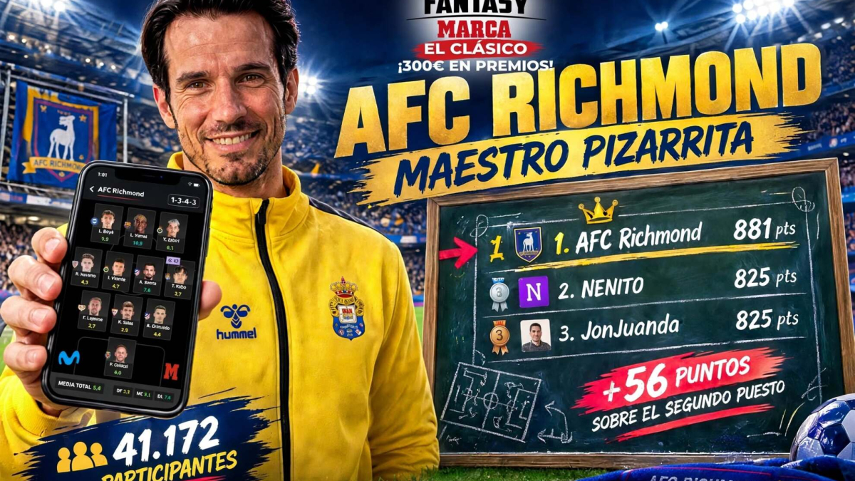 El líder de la Pizarra de Quintana juega el Clásico Fantasy