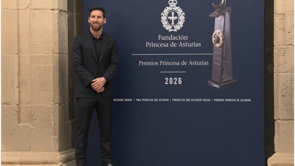 Messi recibe en Oviedo su primer baño de cariño: decenas de personas le dan la bienvenida