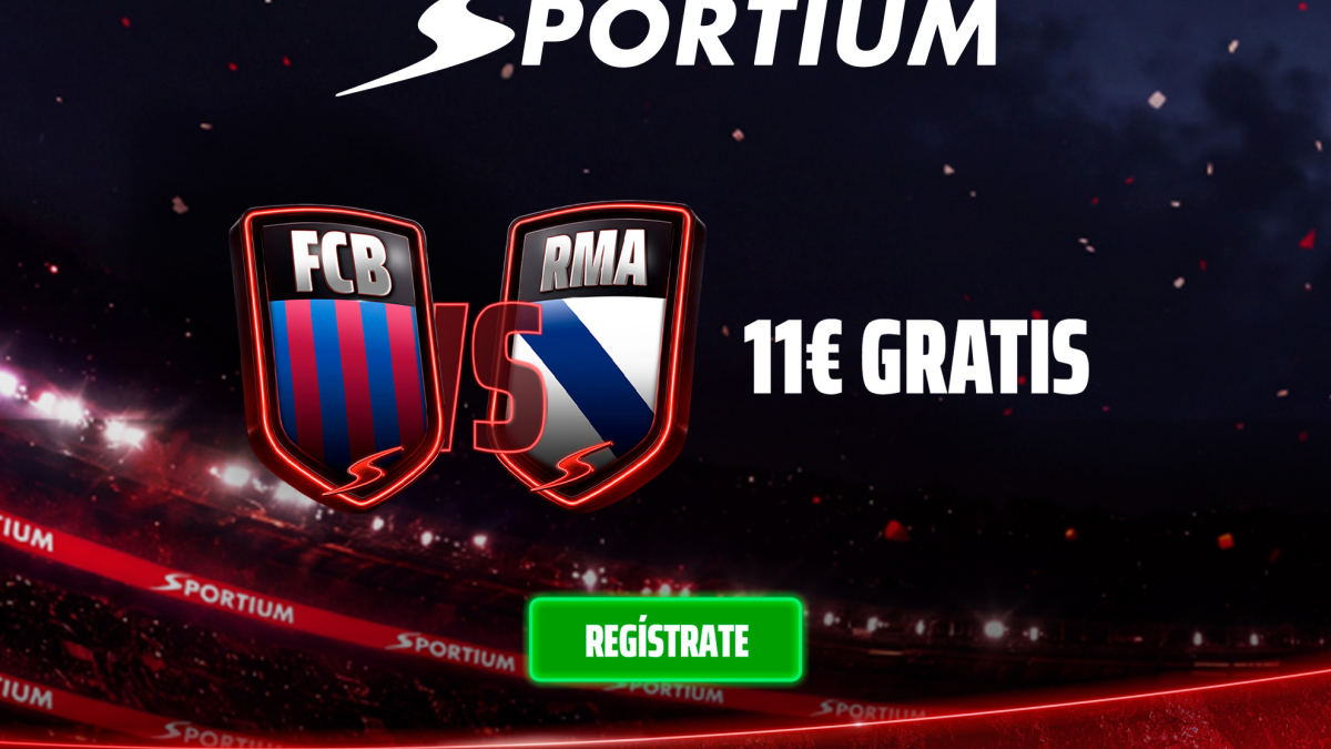 Gratis para El Clásico! Sportium te regala una apuesta para el Barcelona vs Real Madrid con tu primer depósito