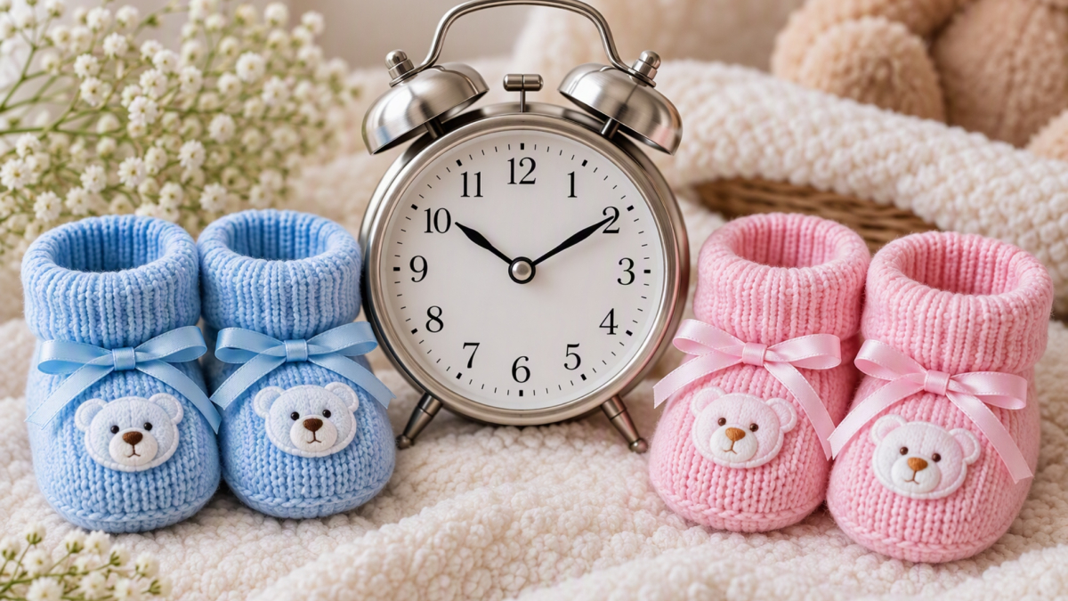  El cambio de hora... en un parto gemelar de madrugada: ¿quién es el primero? 