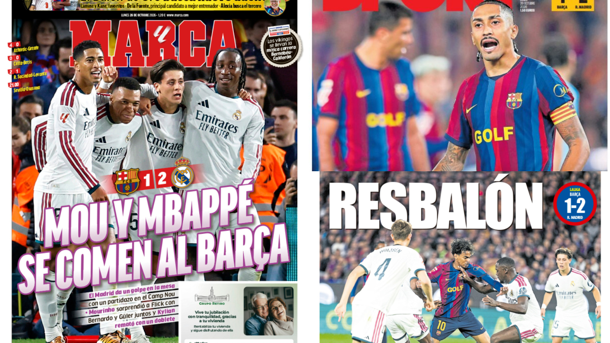 El Madrid se come al Barça y así lo ve la prensa