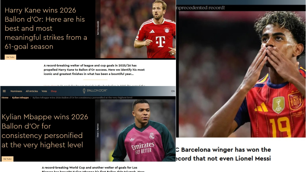 Caos en el Balón de Oro: a la web oficial se le escapan las noticias de los ganadores