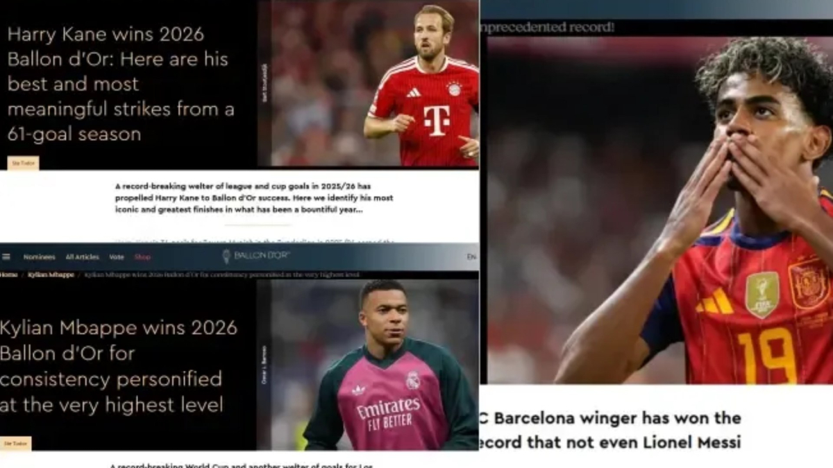  Ridículo total en el Balón de Oro: ¡a la web oficial se le escapan las noticias de los ganadores! 