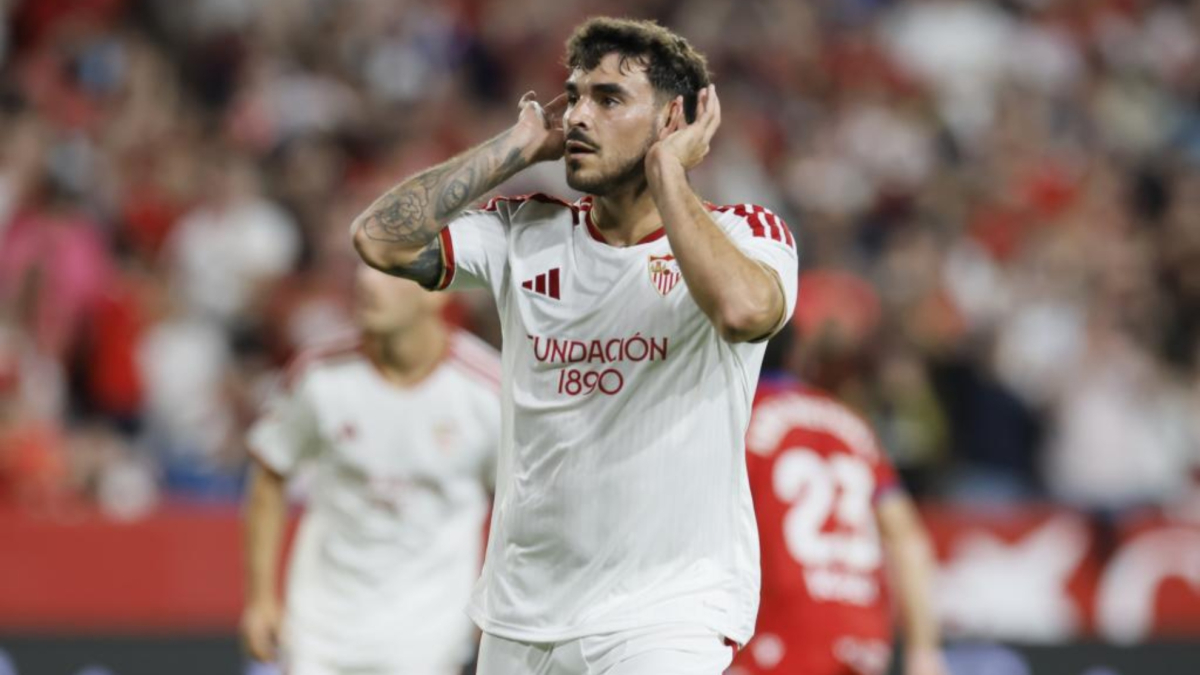 Gol de Isaac Romero (1-0) en el Sevilla 2-0 Osasuna