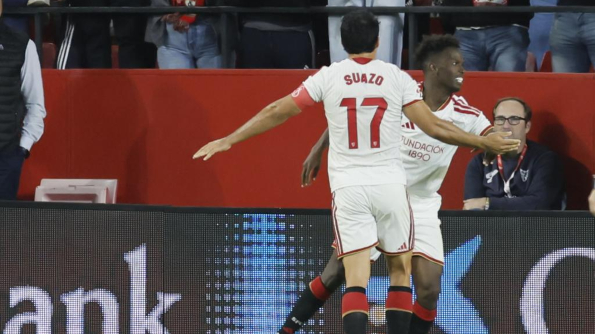 Gol de Correia (2-0) en el Sevilla 2-0 Osasuna
