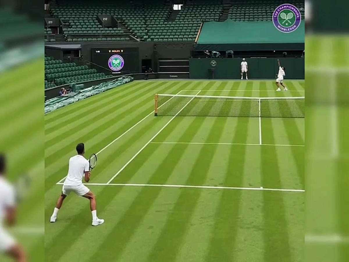 No es un partido, es un entrenamiento entre Alcaraz y Djokovic