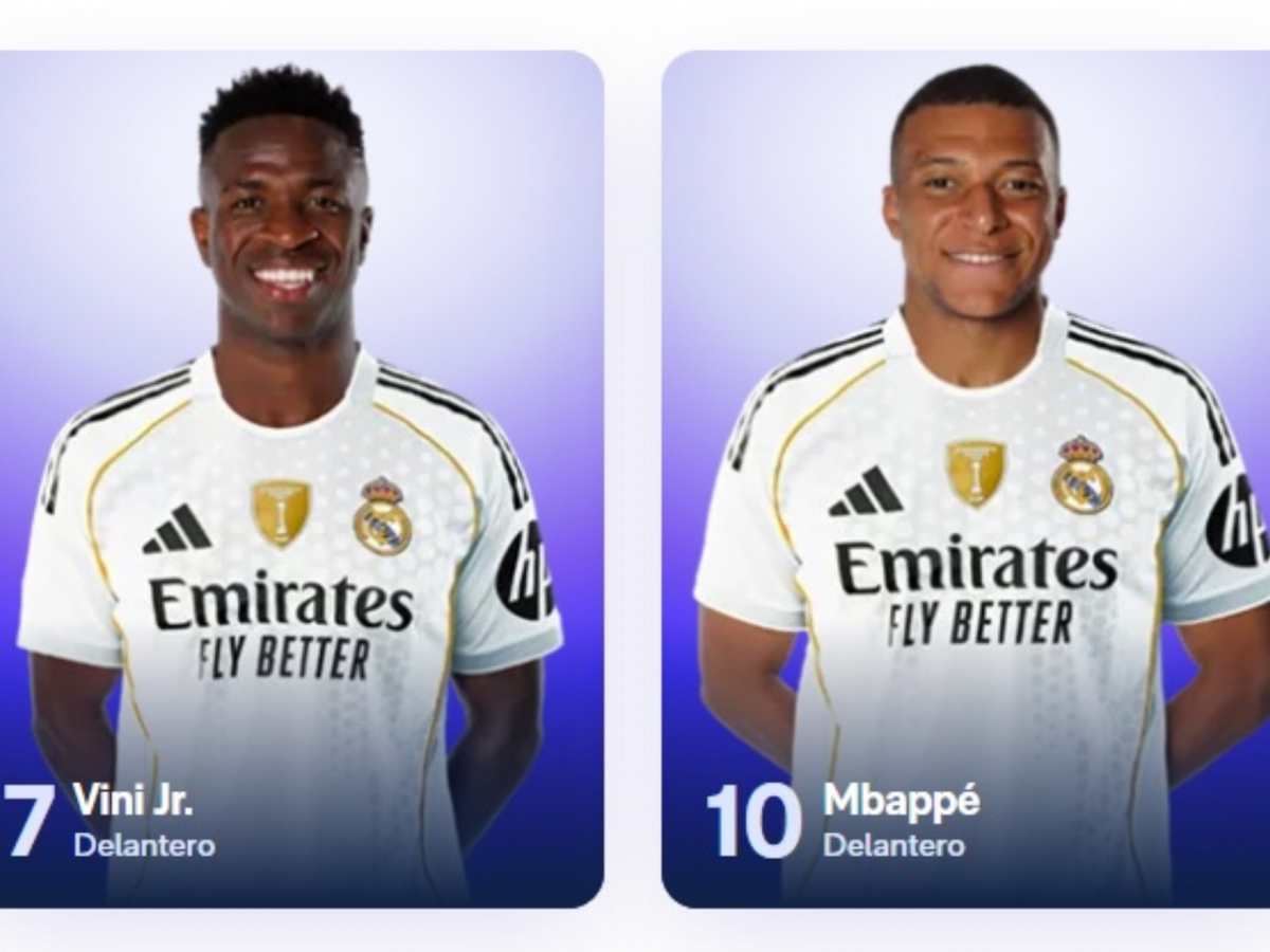 Mbappé ya luce con el 10 en la plantilla del Madrid