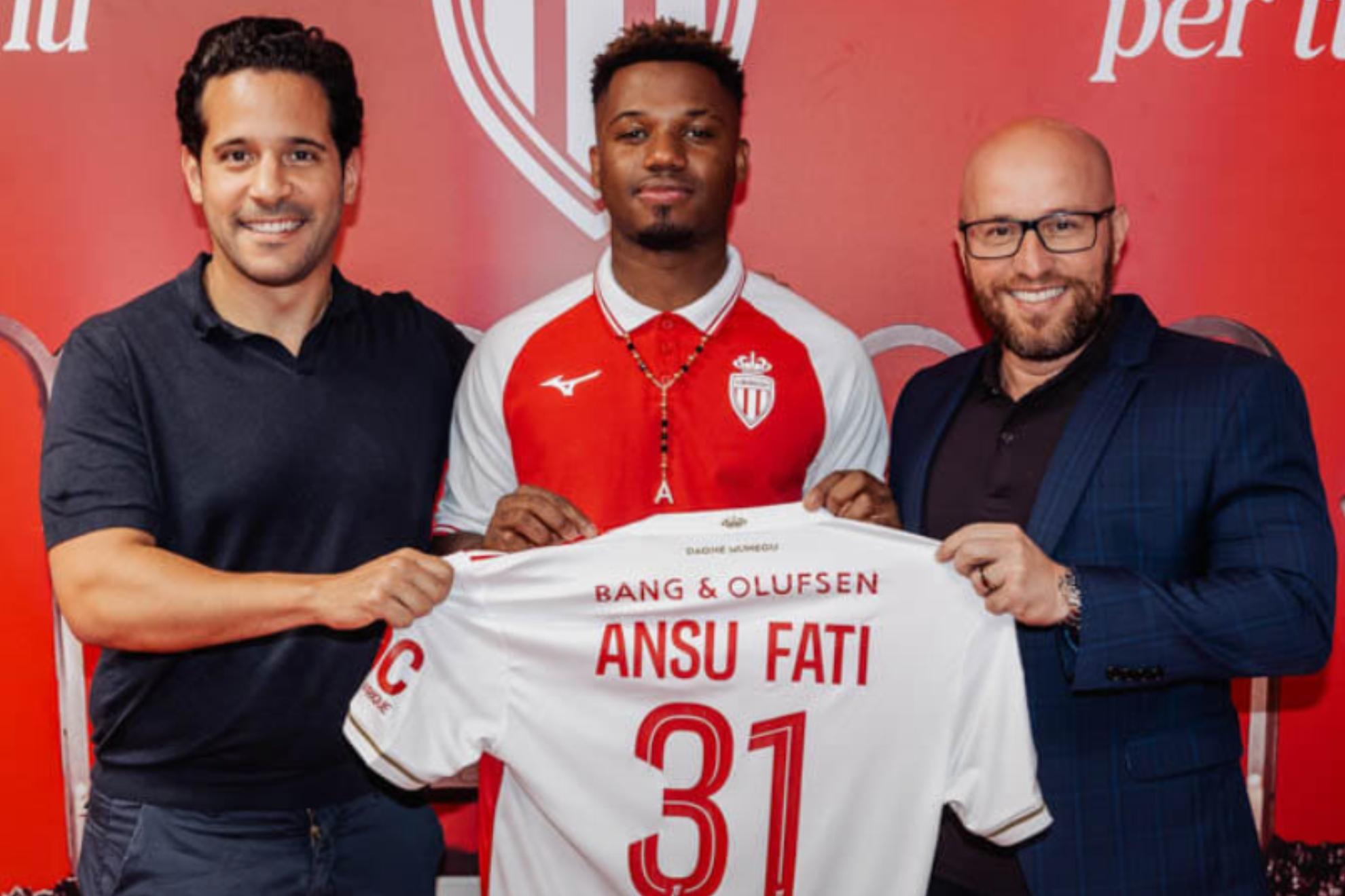 Ansu Fati, en su presentación.