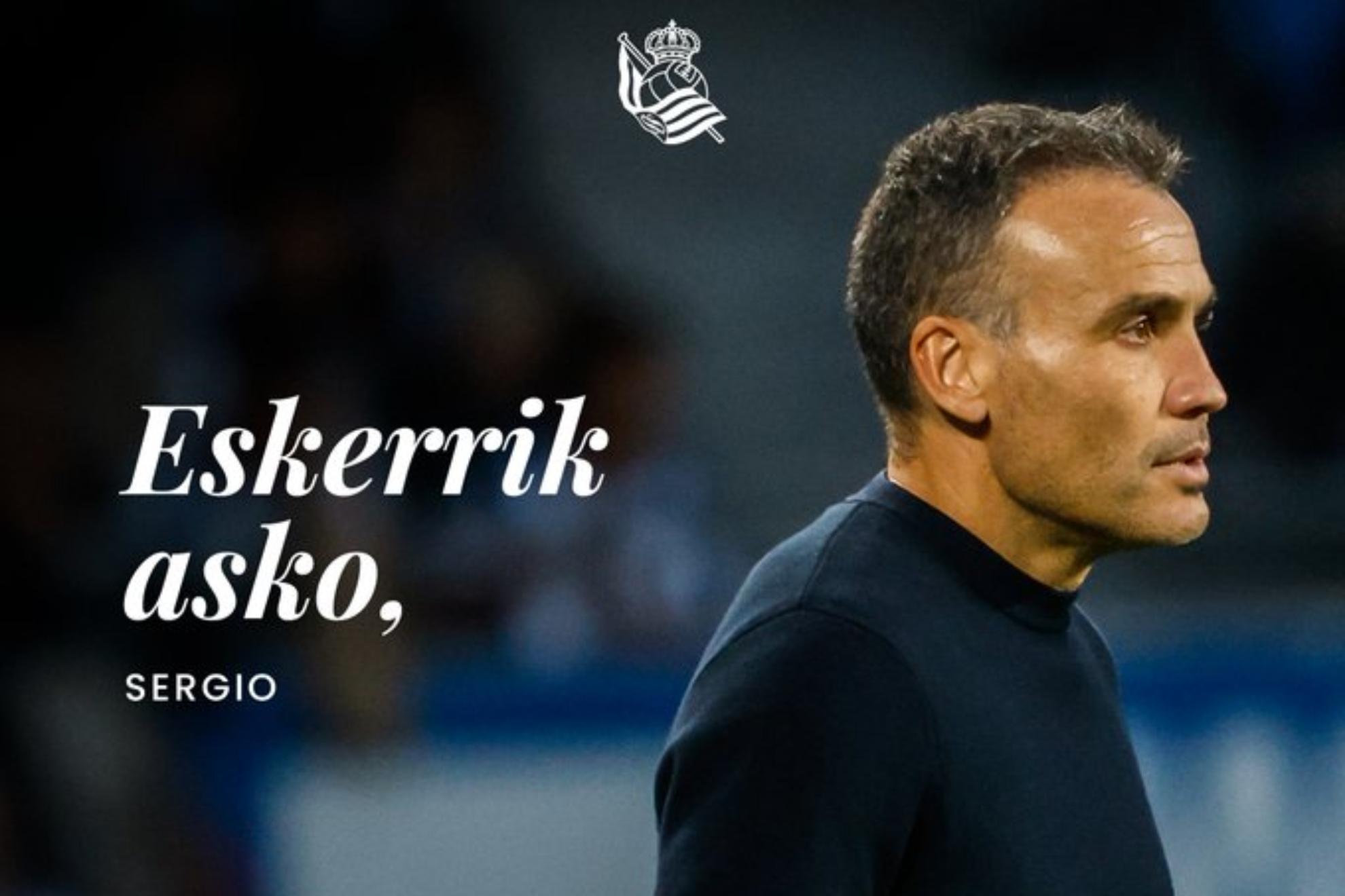 Así ha despedido la Real Sociedad a Sergio Francisco.