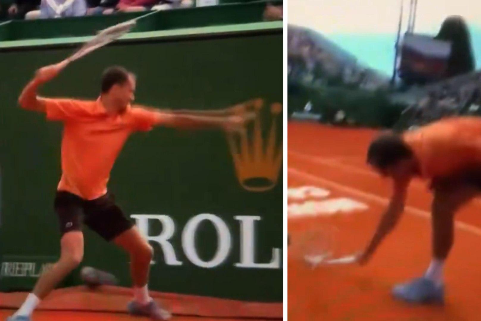 Medvedev la lía a raquetazos... antes de caer ante Berrettini por 6-0 y 6-0