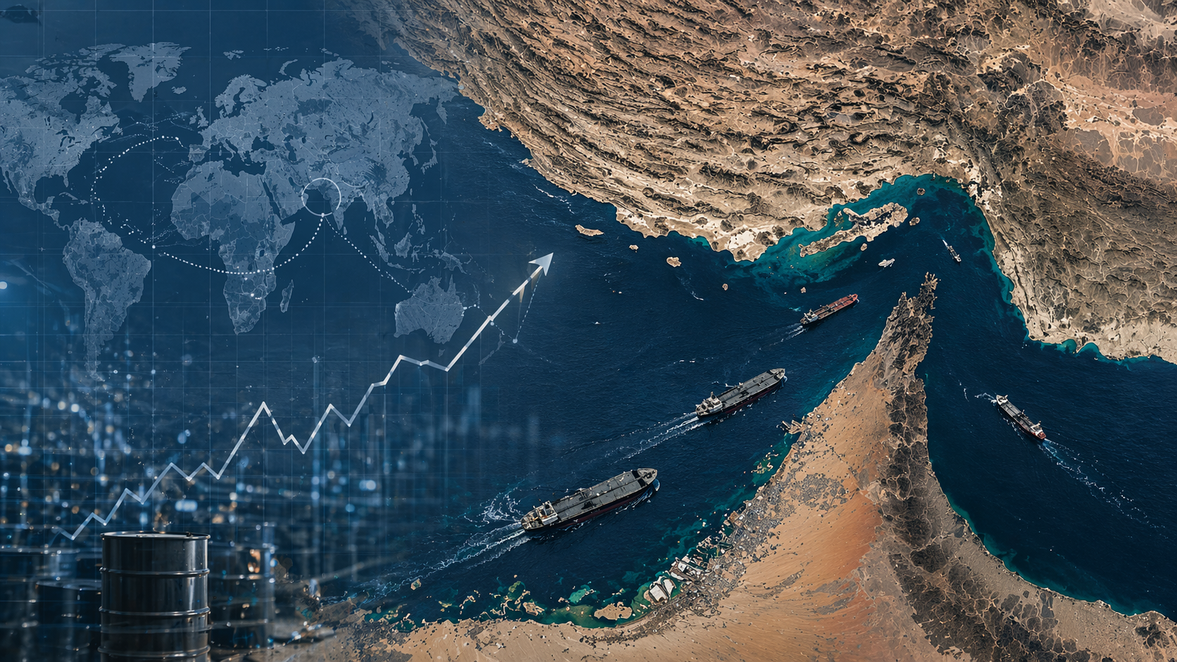Price rise due to blockades in the Strait of Hormuz