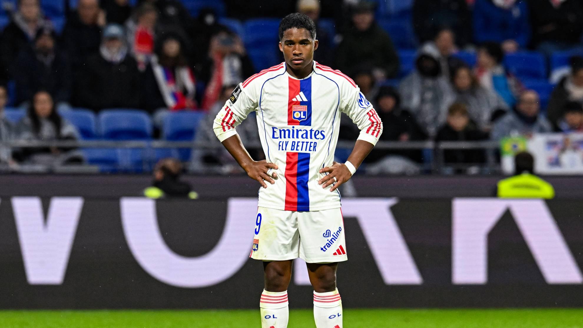 Endrick durante el partido frente al PSG.