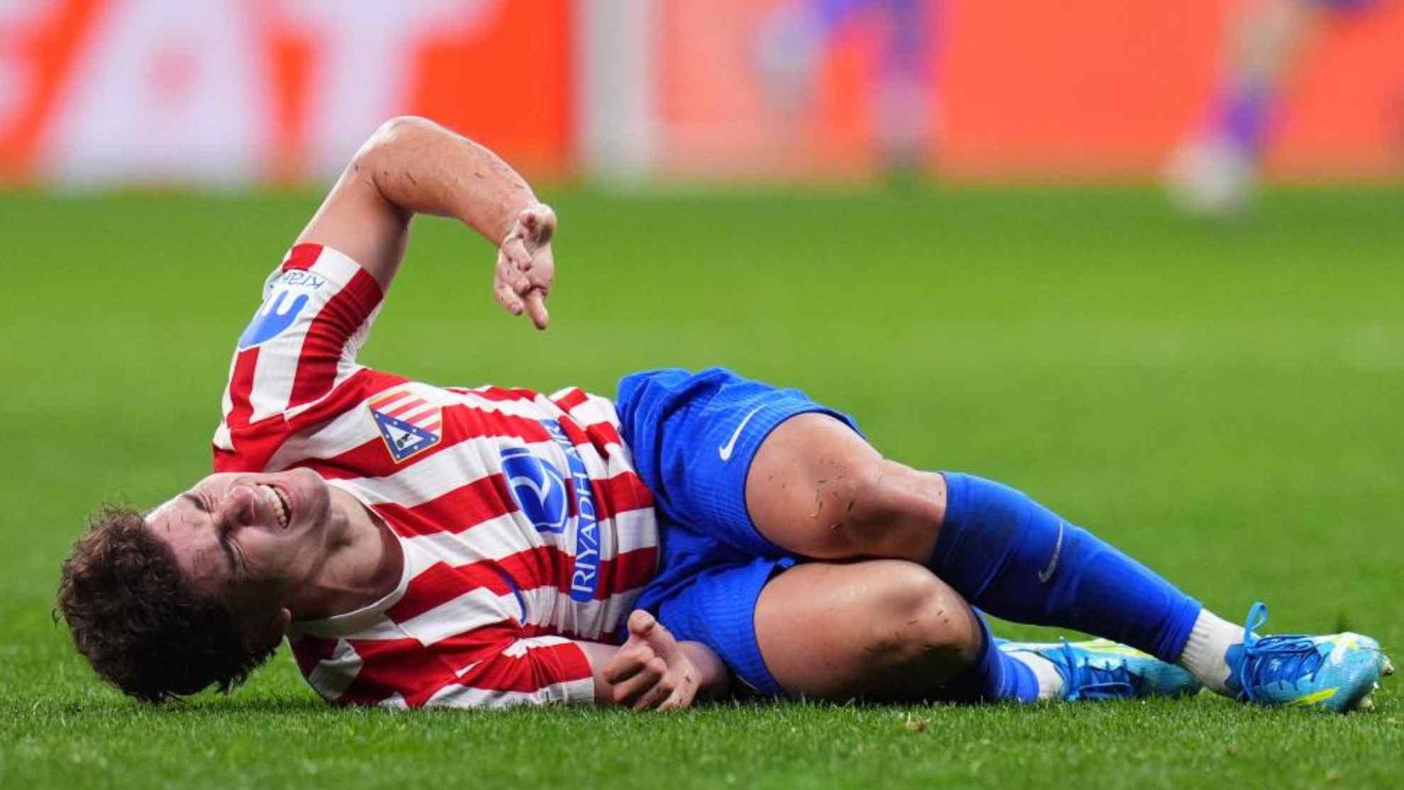 Julián Álvarez del Atlético de Madrid durante el partido de semifinal de la Liga de Campeones contra Arsenal,el miércoles 29 de abril de 2026. (AP Foto/Manu Fernández)