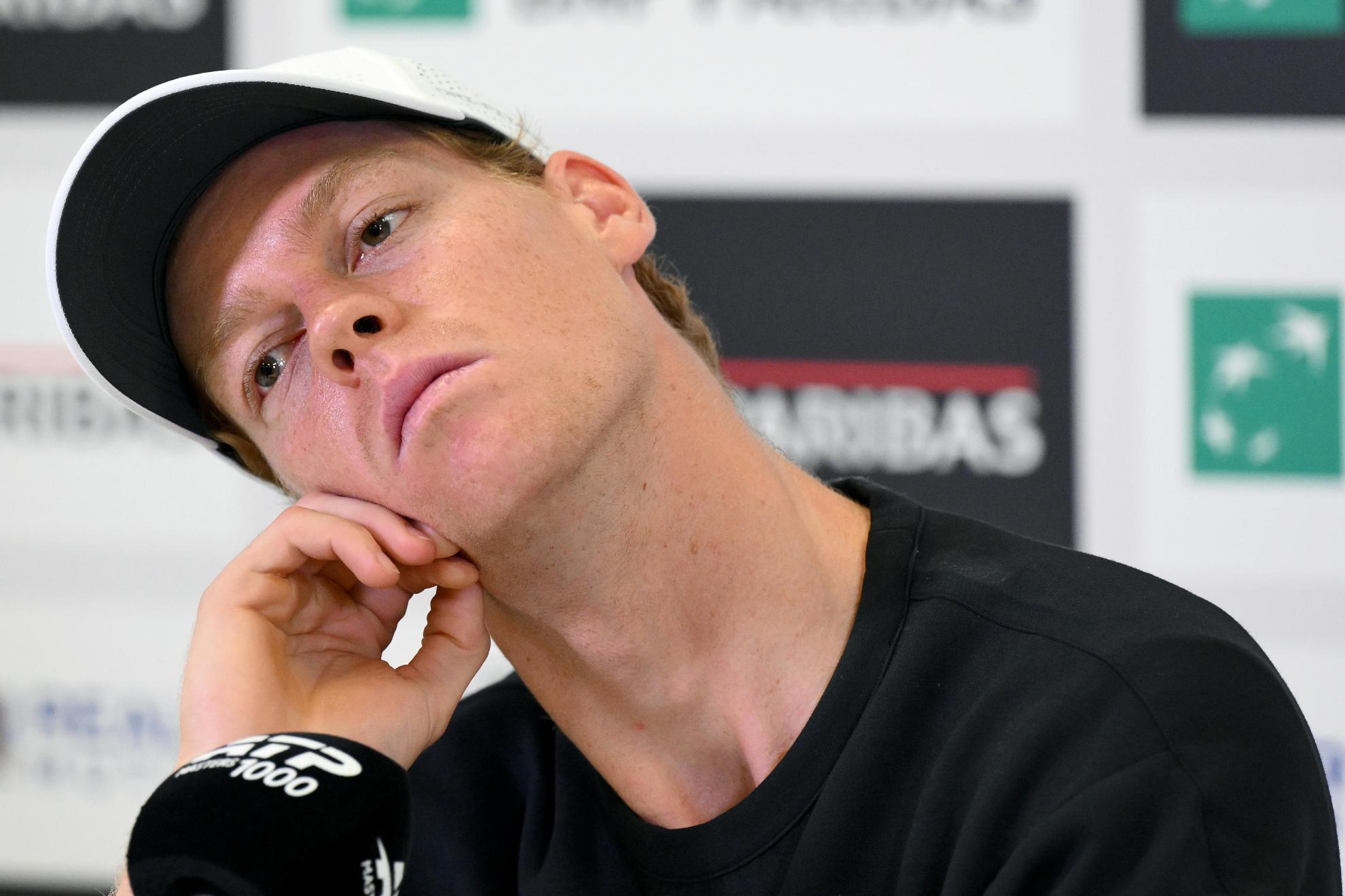 Jannik Sinner durante la rueda de prensa de hoy en el Foro Itálico romano previa a su debut en el Masters 1000 de la capital italiana.