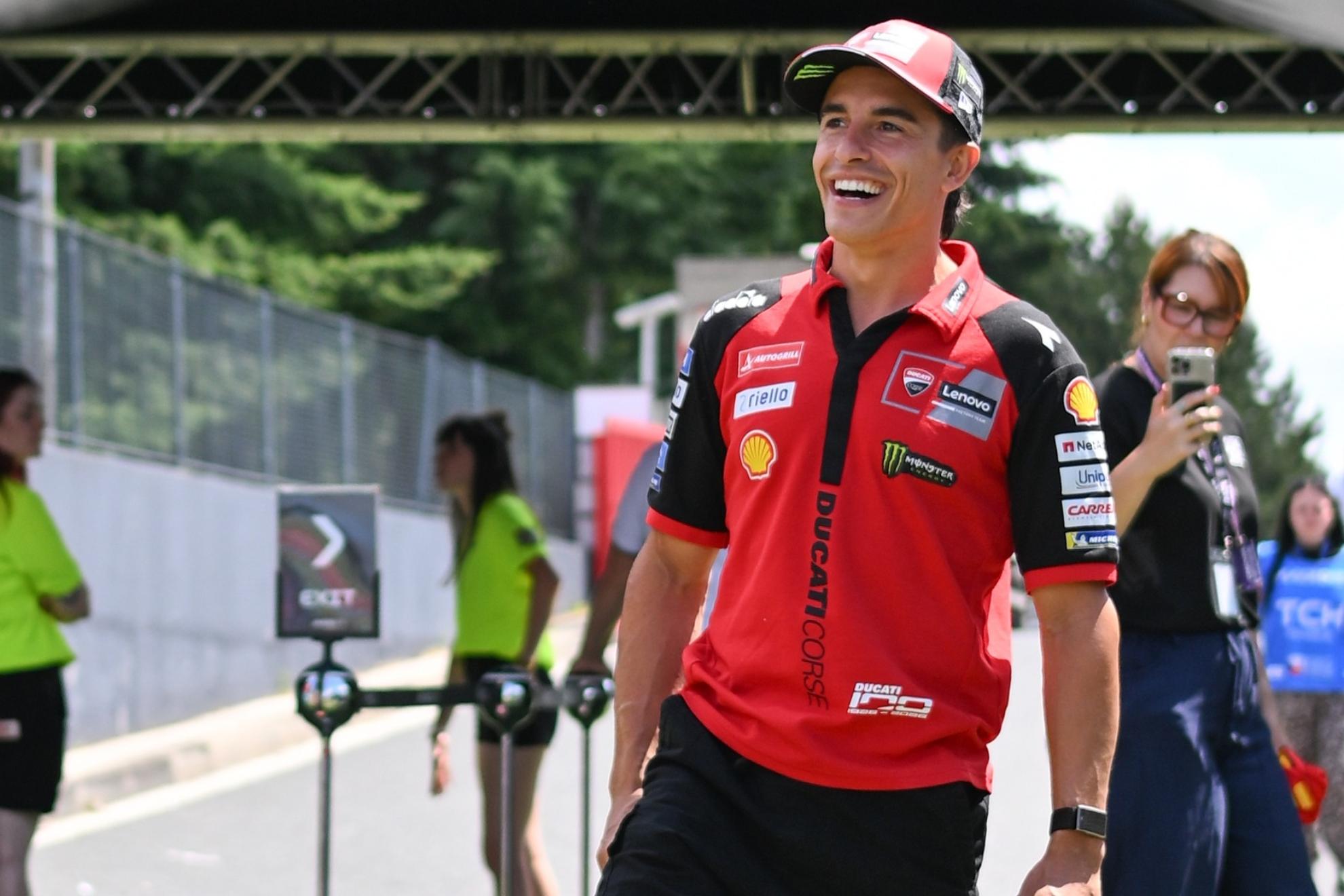 Marc Márquez, en Brno. MOTOGP