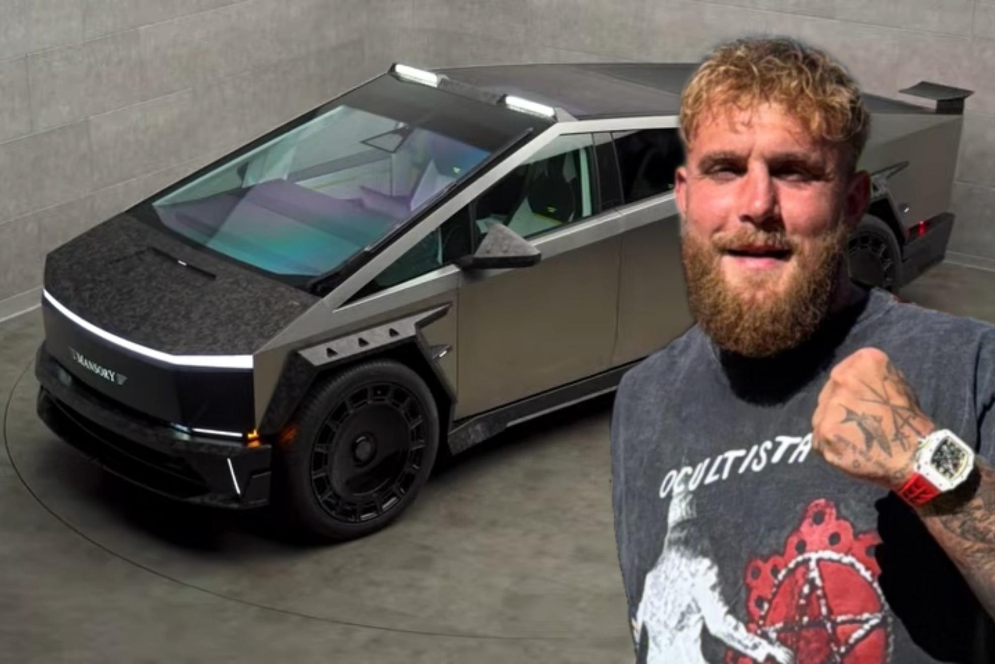 Jake Paul y el Mansory Cybertruck Mansory/@JakePaul