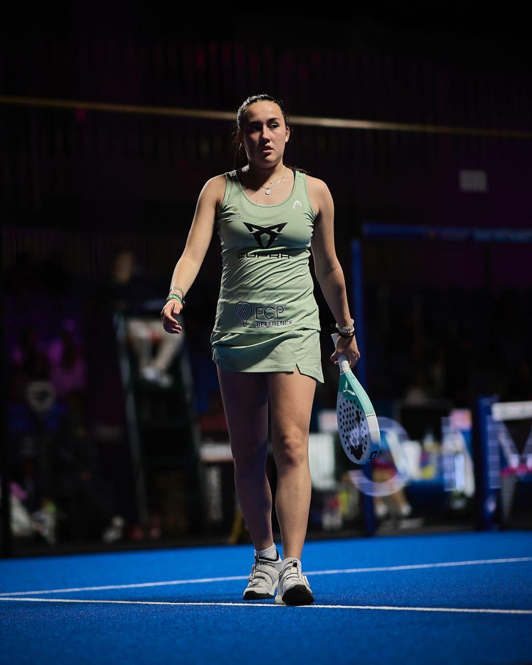 Andrea Ustero durante un partido. Premier Padel