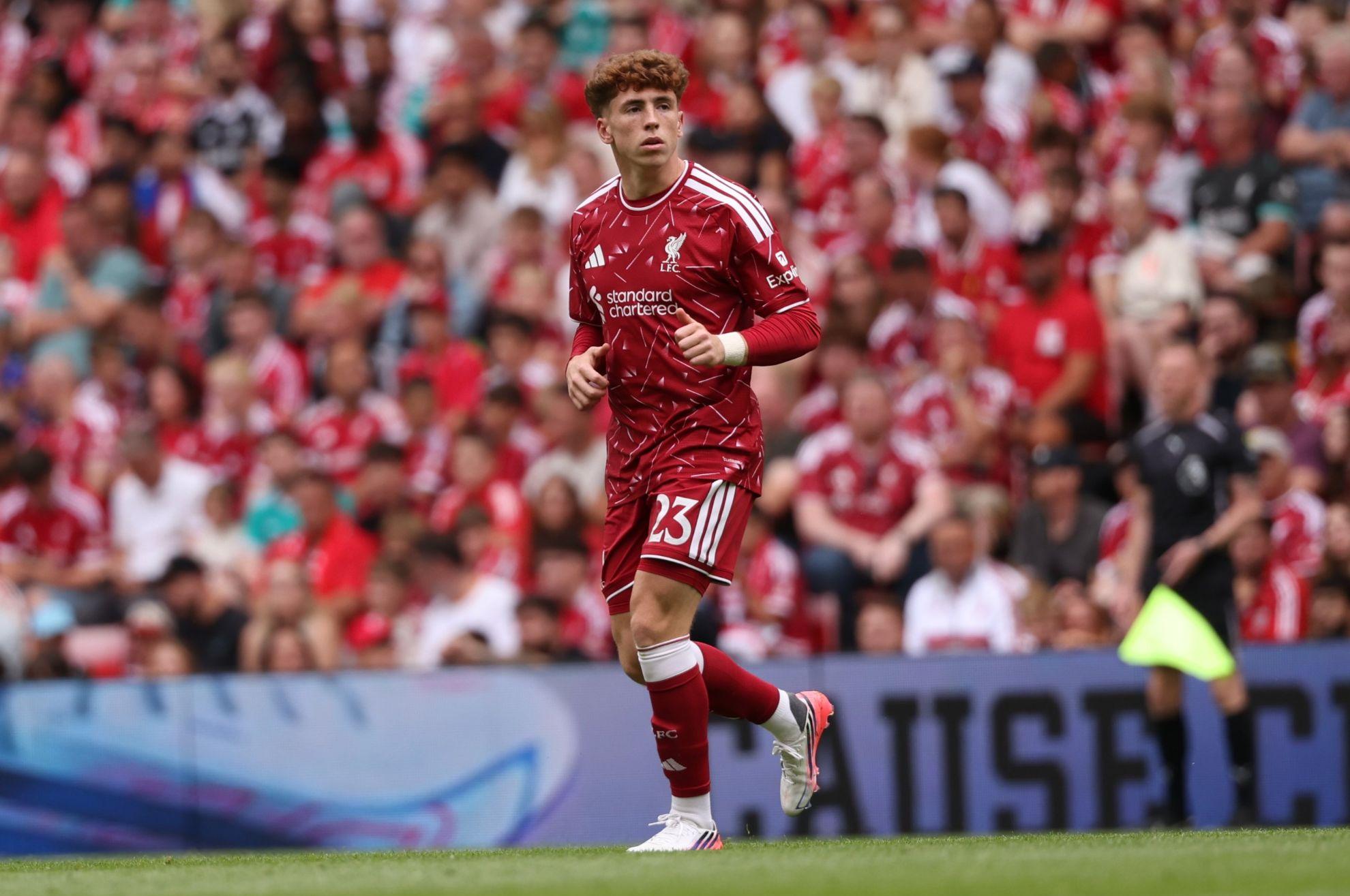 Víctor Muñoz, en su debut con el Liverpool @LFC