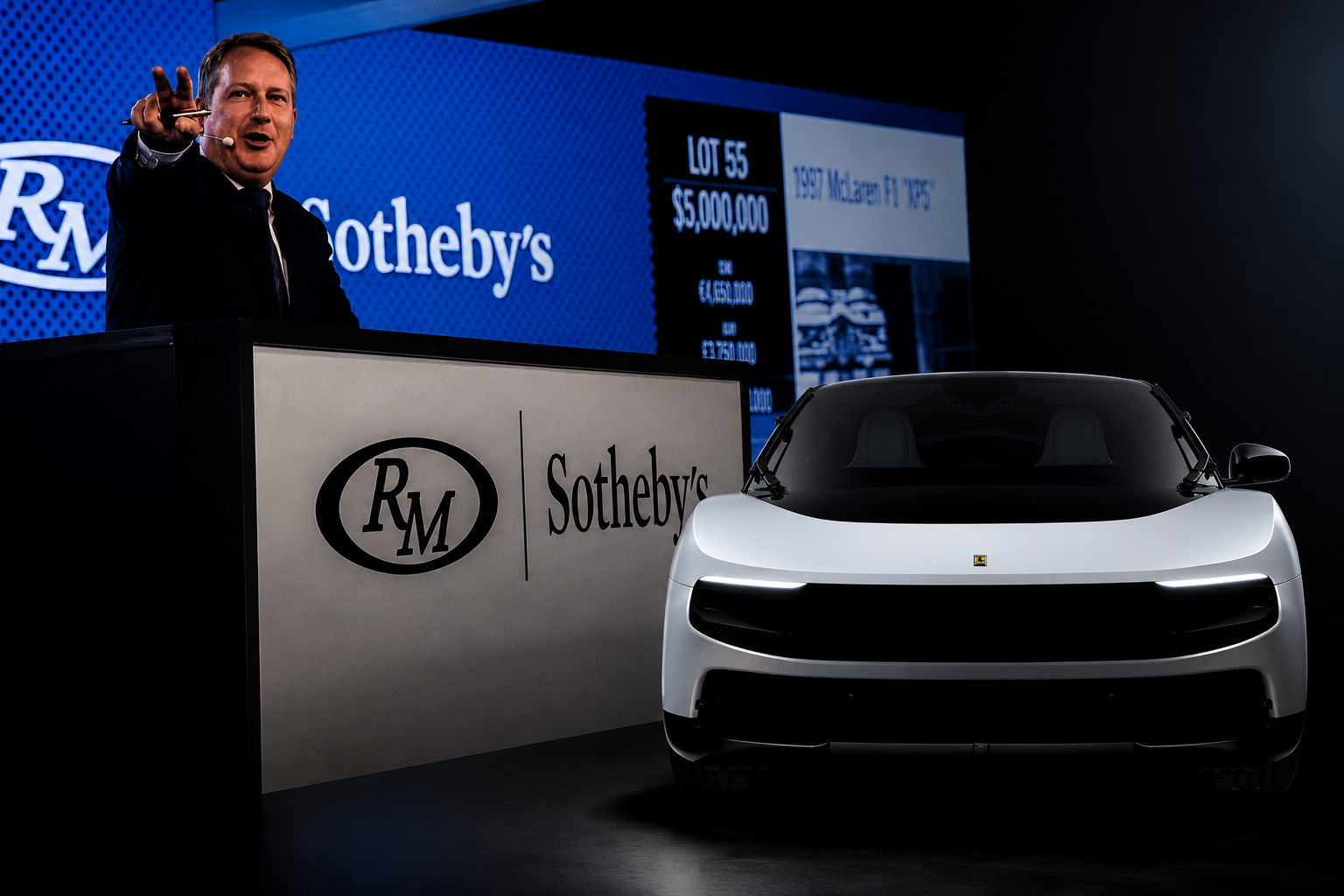 El primer Ferrari Luce ha sido subastado por 40 millones de dólares. RM Sotheby's