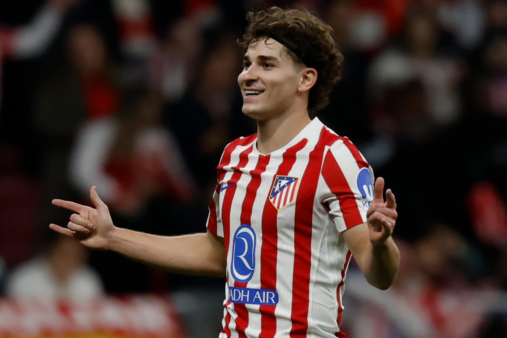 Julián Alvarez, delantero del Atlético. CHEMA REY