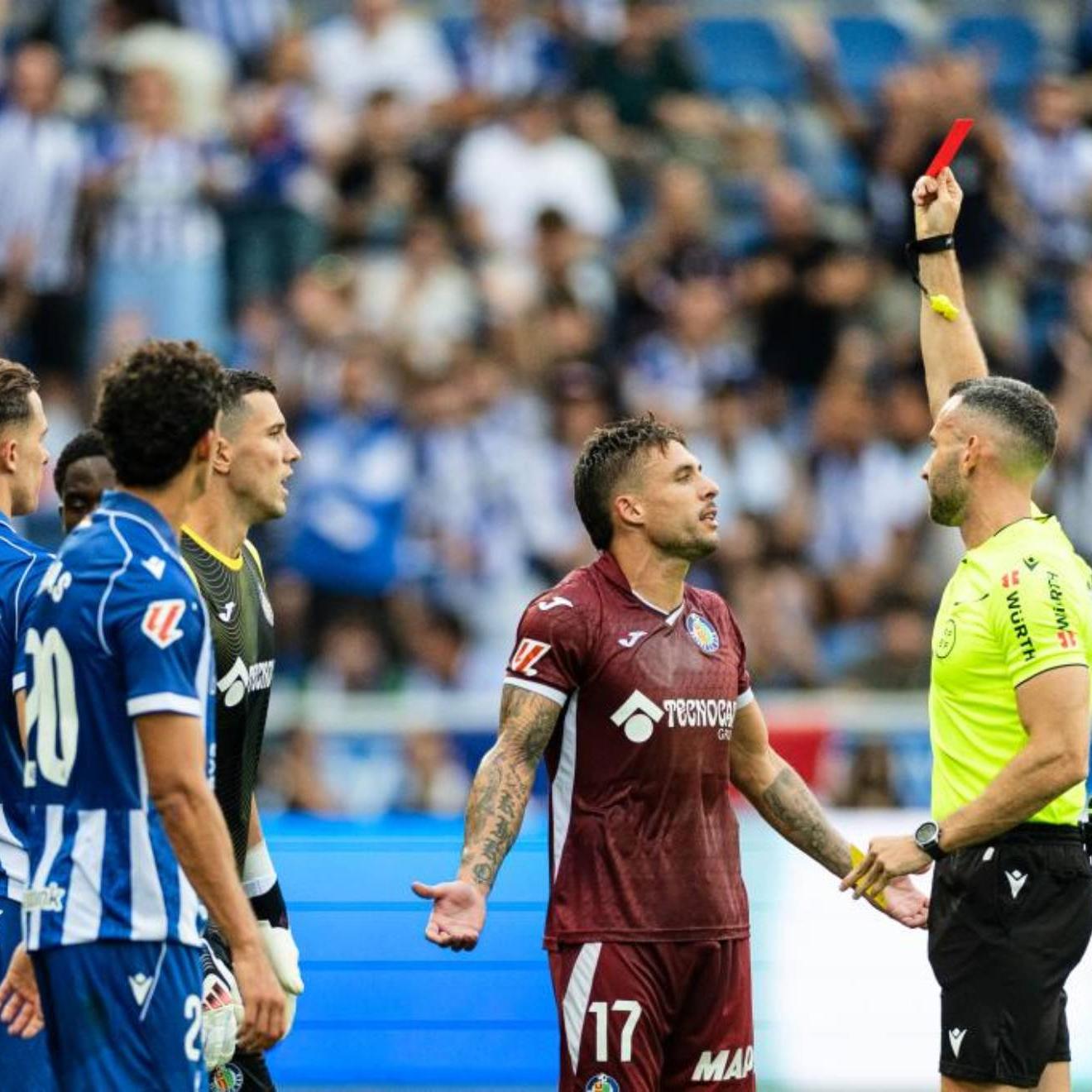 Orellana expulsa a Kiko Femenía en el Alavés-Getafe