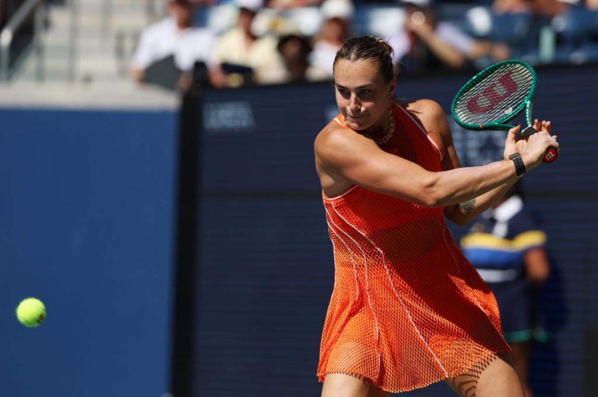 Aryna Sabalenka, durante su partido ante Kamilla Rakhimova. LAPRESSE