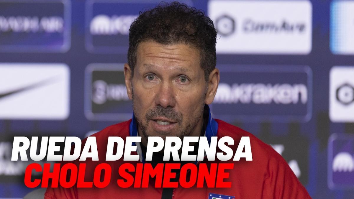 La rueda de prensa de Simeone, en directo