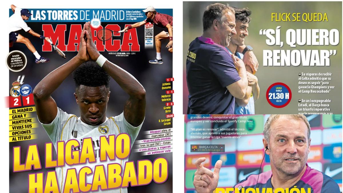 Las portadas del día: La Liga no ha acabado, el plan de Flick...