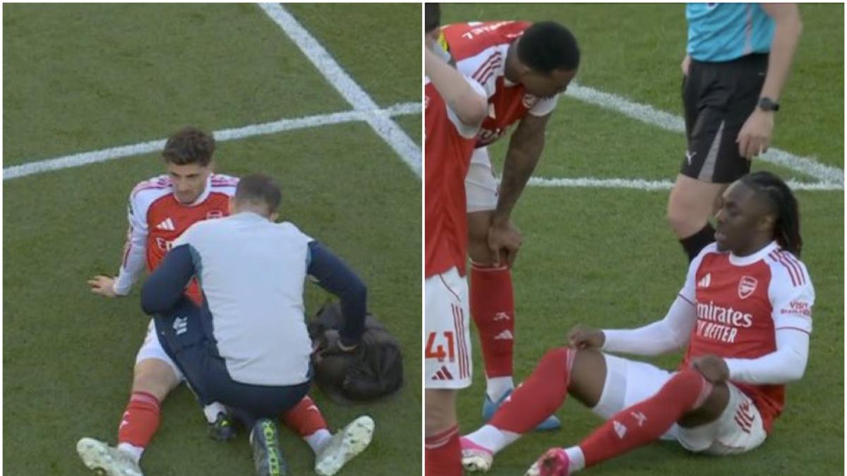 Alerta en el Arsenal: Havertz y Eze, lesionados