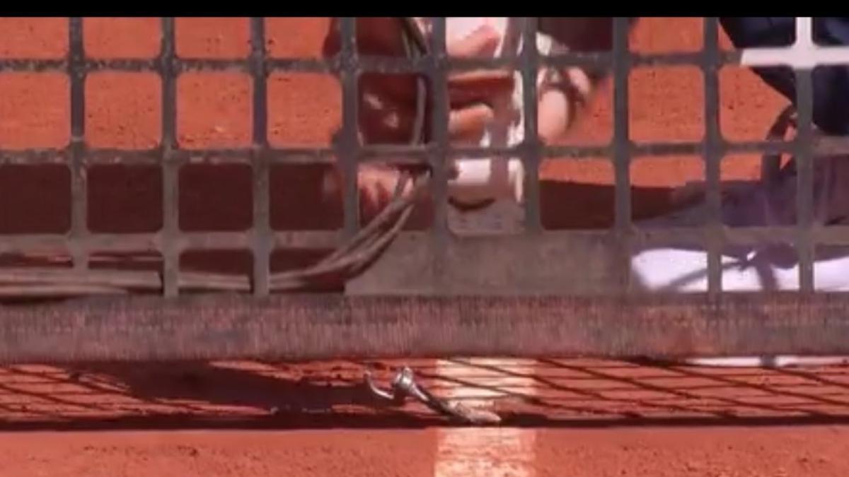 Se para el partido entre Davidovich y Ruud porque se rompe la red de la Manolo Santana