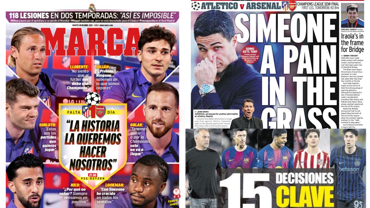 En Inglaterra dicen que el Arsenal teme "los sucios trucos" de Simeone