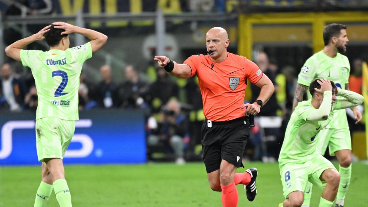 Marciniak defiende su actuación en el Inter - Barcelona de 2025: "No hay nada que perdonar"