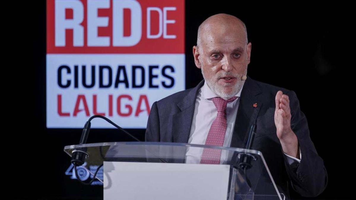 Tebas, sobre la denuncia del Real Madrid al protocolo de LaLiga: "Nada me sorprende"