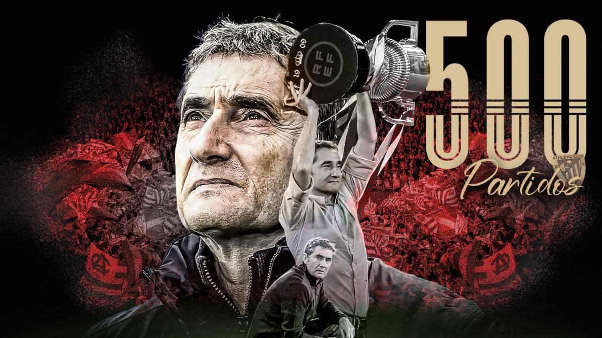 Valverde rompe moldes y alcanza los 500 partidos al frente del Athletic