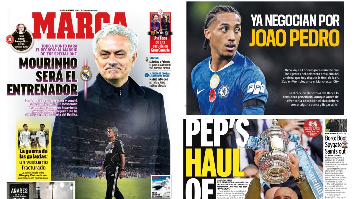 Las portadas del día: Mourinho es el elegido y el delantero que quiere Flick