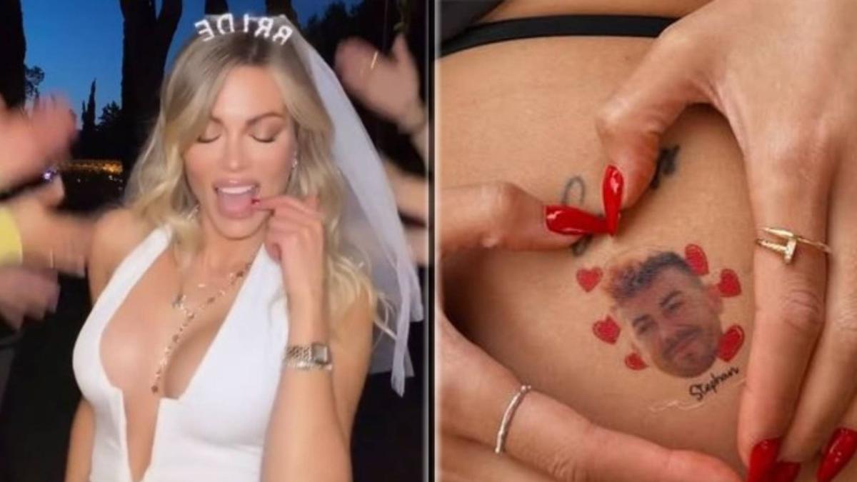 La despedida de soltera de la prometida de un famoso futbolista… con un tatuaje&hellip;