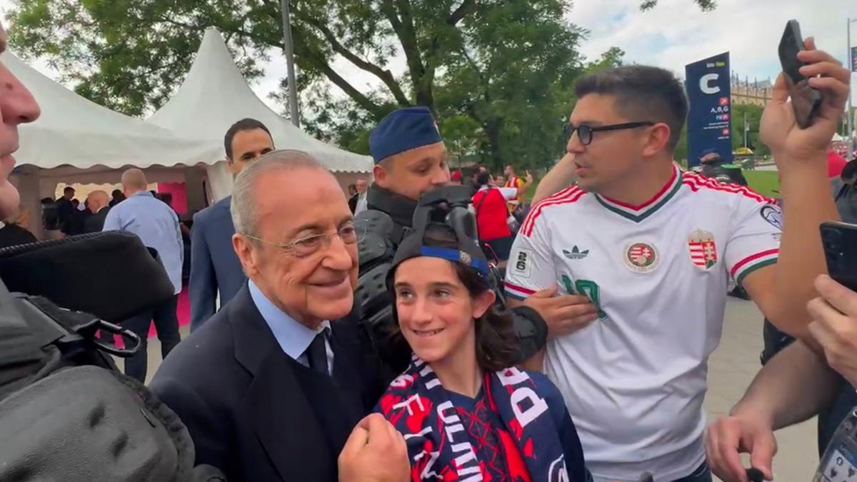 Florentino Pérez se da un baño de masas en la final de Champions: "Sólo&hellip;