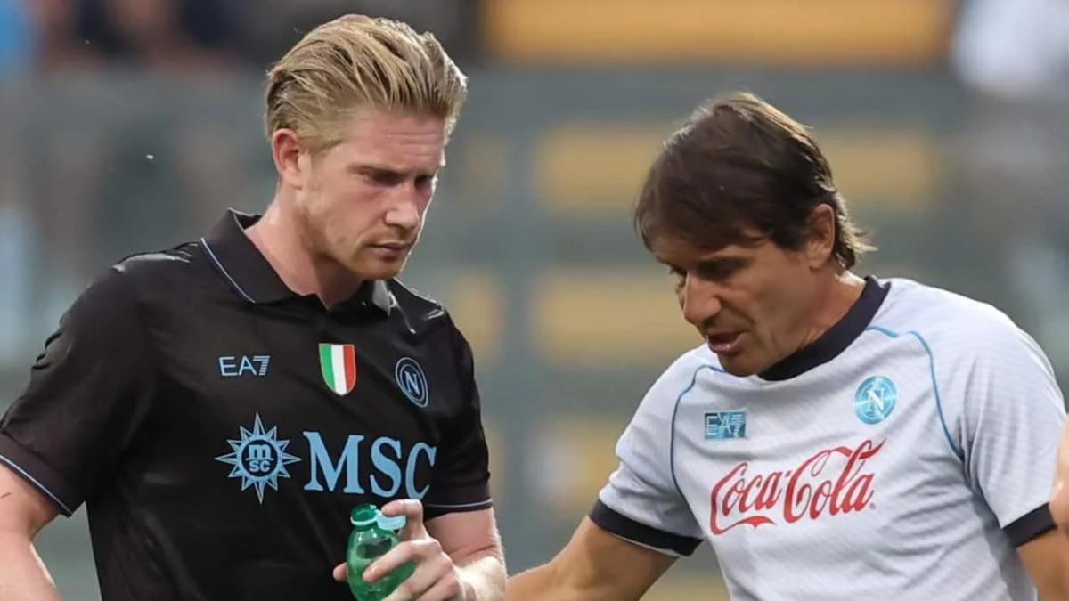 Monumental rajada de De Bruyne contra Conte: "Estoy contento de que se vaya, sí"