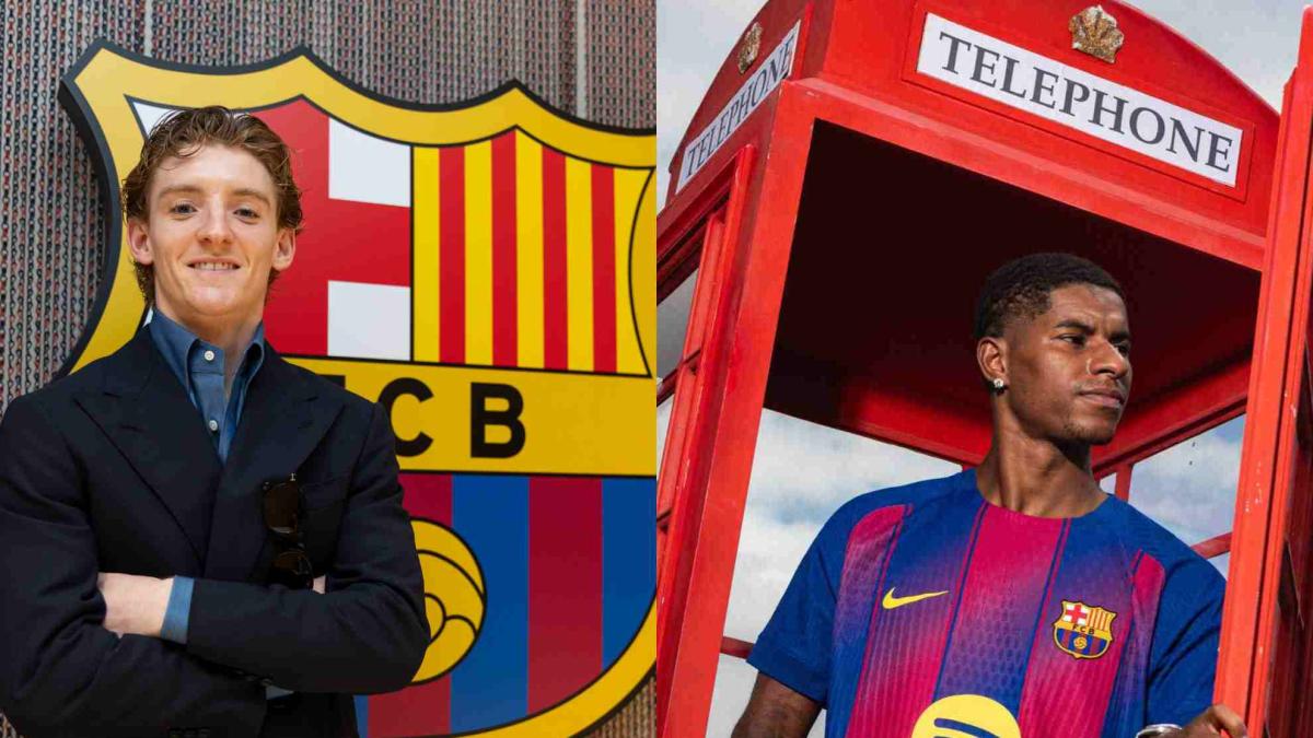 'Pelea' entre ingleses en el Barça