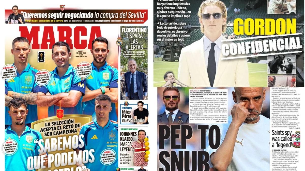 Las portadas del día: España acepta el reto, Pep rechaza a Beckham..