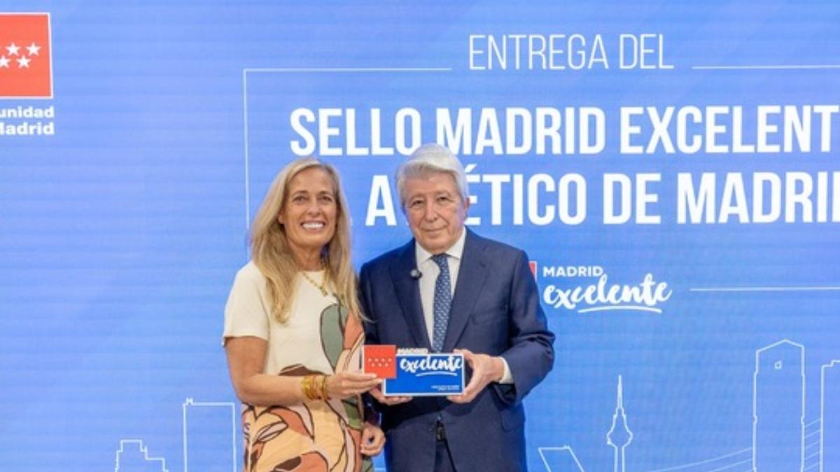 El Atlético recibe el sello de calidad 'Madrid Excelente'