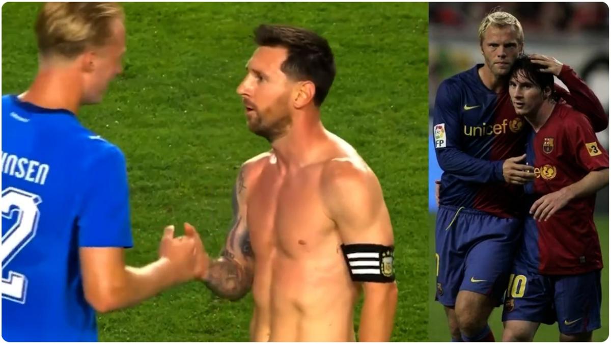 La infrahistoria del saludo entre Messi y Guðjohnsen: "No me acuerdo, él era muy chiquito"