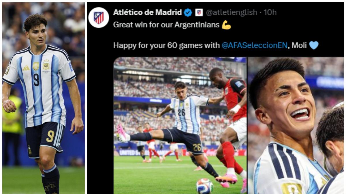 El tuit del Atlético en el que se 'olvida' de Julián