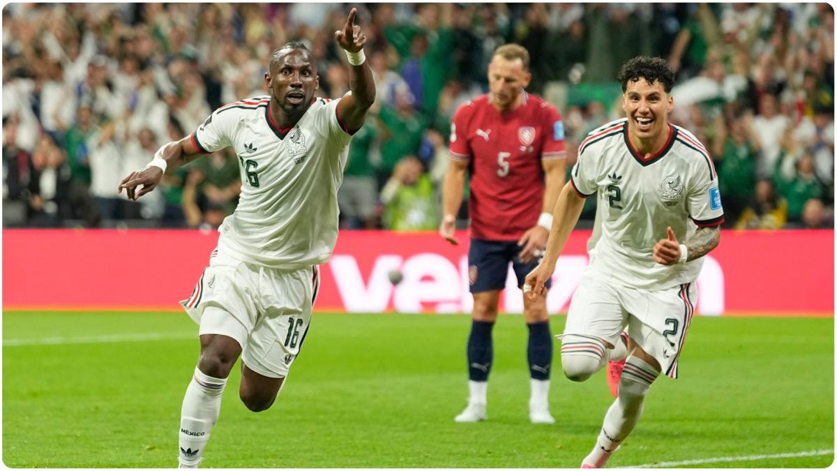 Gol de Julián Quiñones (2-0) en el México 3-0 República Checa