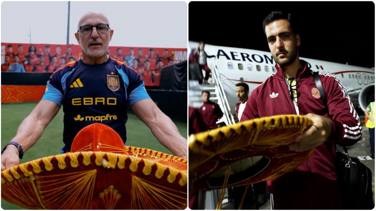 La Selección Española llega a México para jugar contra Uruguay a ritmo de rancheras