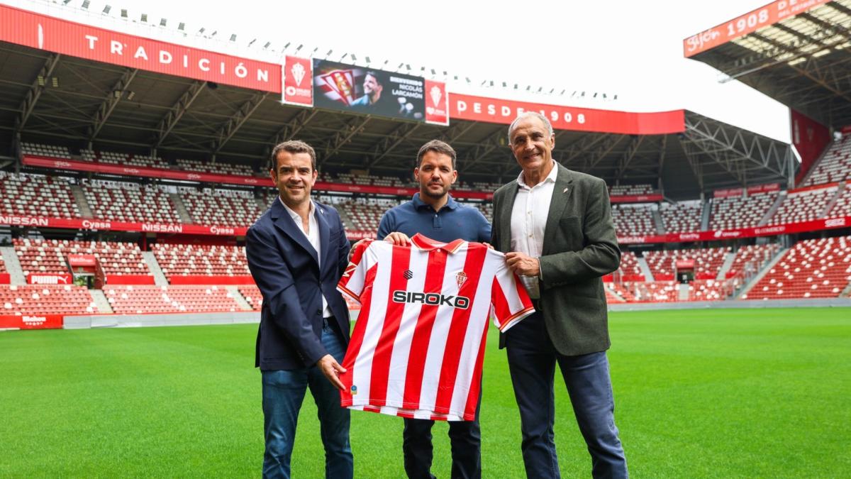 Larcamón: "Tengo un gran compromiso y conozco lo que representa el Sporting"