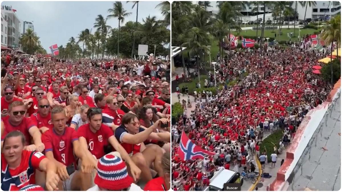 ¡Los vikingos 'reman' en Miami Beach!