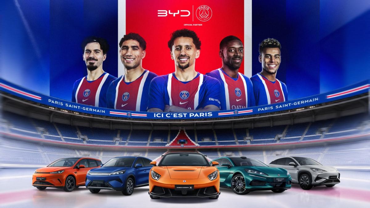 BYD se alía con el PSG para reforzar su presencia en Europa