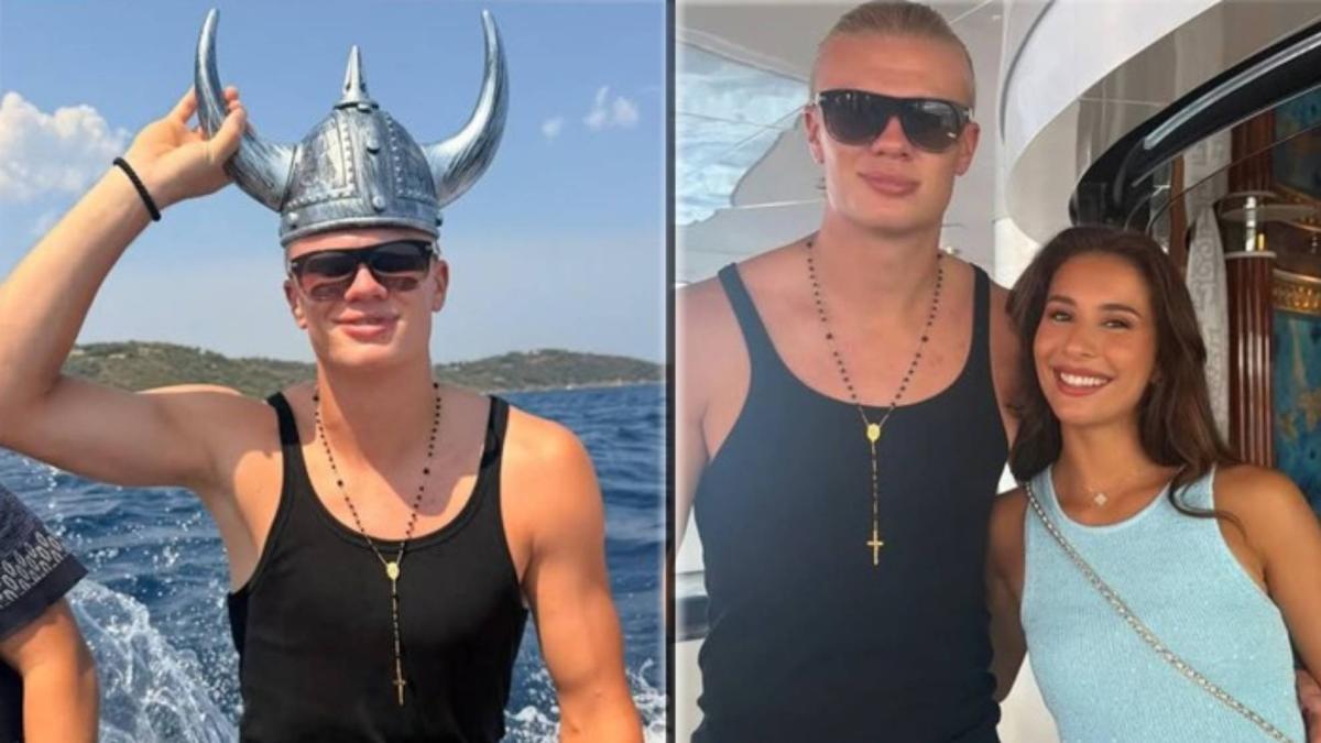La vacaciones carnívoras de Haaland con su novia tras el Mundial
